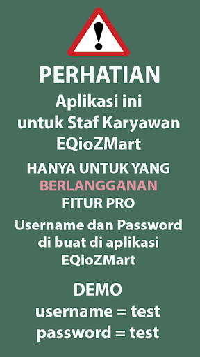 Android application STAF - Untuk EQioZ Mart Online screenshort