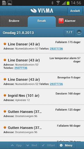 Visma Mobil Omsorg Screen 3