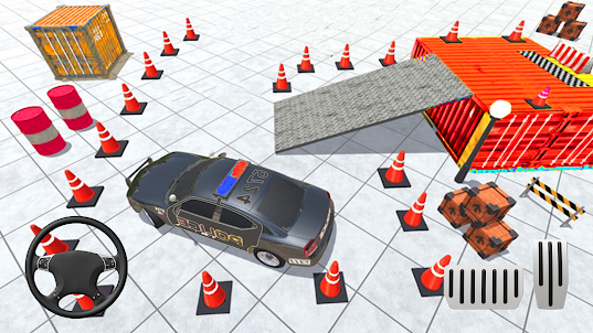 警察駐車場:3D 警察ゲーム