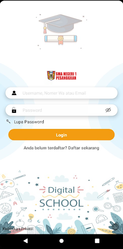 Android application SMAN 1 PESANGGARAN screenshort