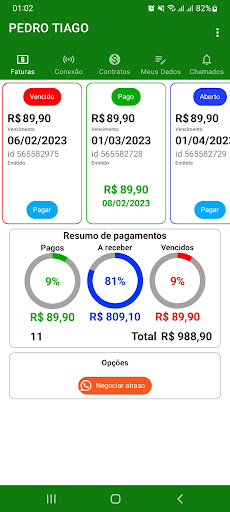 Android application ISON Telecom screenshort