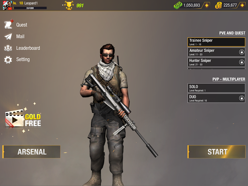 Sniper Warrior: PvP Sniper - Action - games