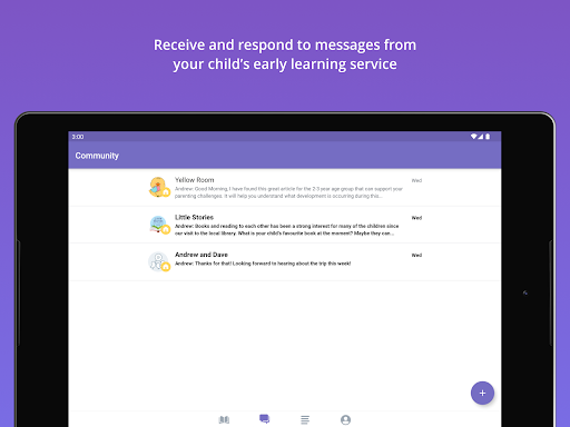 Screenshot of Storypark for Families