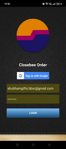 Android application Closebee Order screenshort