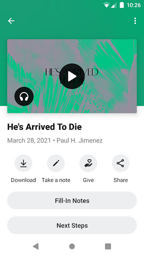 Good Hope Baptist Church App Screen 3
