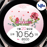 샘워치 한글 플라워 2022 장미 icon