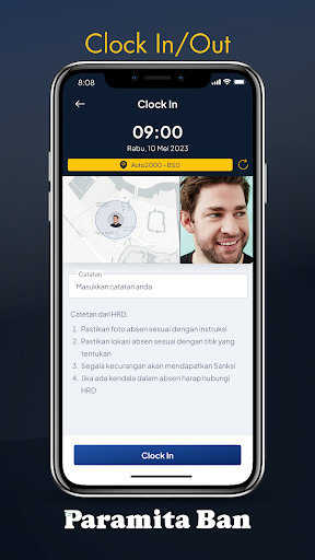 Android application Paramita Ban - HRIS screenshort