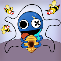 Save the Rainbow Blue Monster