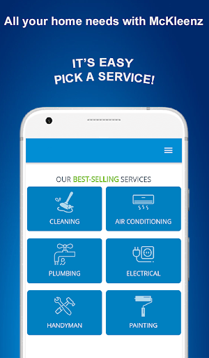 Android application McKleenz® (Home Services) screenshort