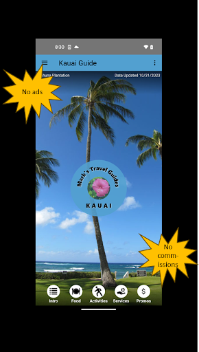 Android application Kauai Guide screenshort