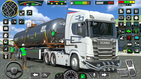 ユーロ 油 トラック 運転中 ゲームのおすすめ画像4