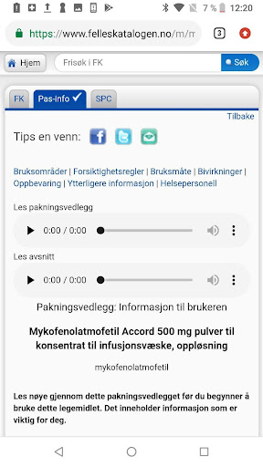 Finn Pakningsvedlegg Screen 3