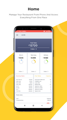 DinO Restaurant Billing App Screen 3