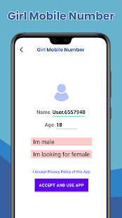 Real Girl Mobile Number - Chat with Girlfriend‏ 1.3 APK + Mod (Unlimited money) إلى عن على ذكري المظهر