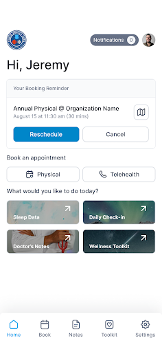 Android application Hero Health Hub screenshort