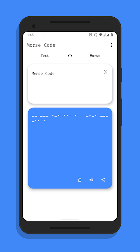 Android application Morse - A simple Morse Code Tr screenshort