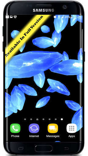 3D Crystals Particles Live Wal Screen 3