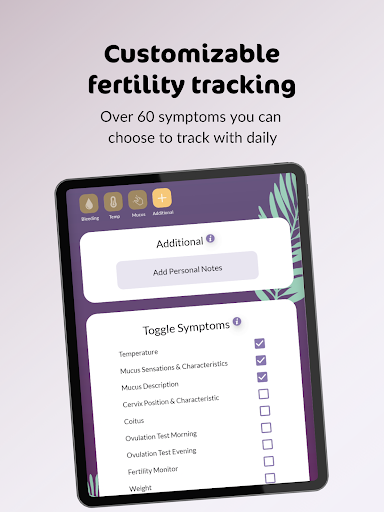 Screenshot of PeakDay Fertility Tracker