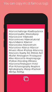 Screenshot 1 Trending Hashtags for Tiktok android