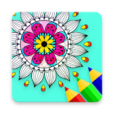 Coloring Book Mandala with Effects icon