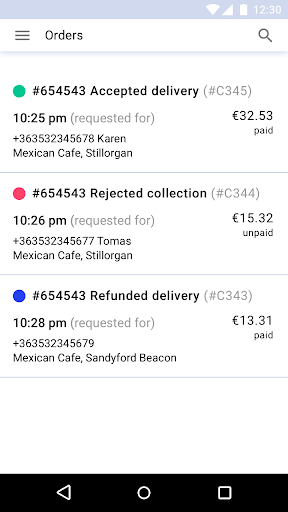 Android application Terminal by Flipdish screenshort