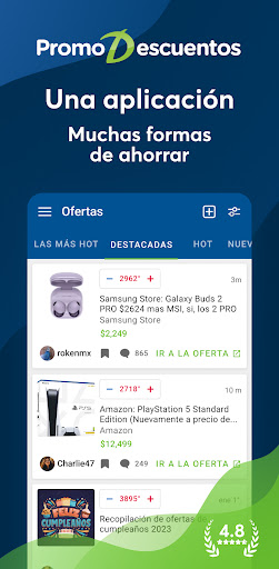 Android application PromoDescuentos: ofertas screenshort