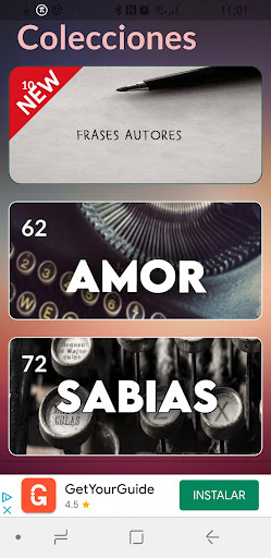 Android application AUTORES RECONOCIDOS Y SUS FRAS screenshort