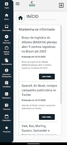 Android application Contam screenshort