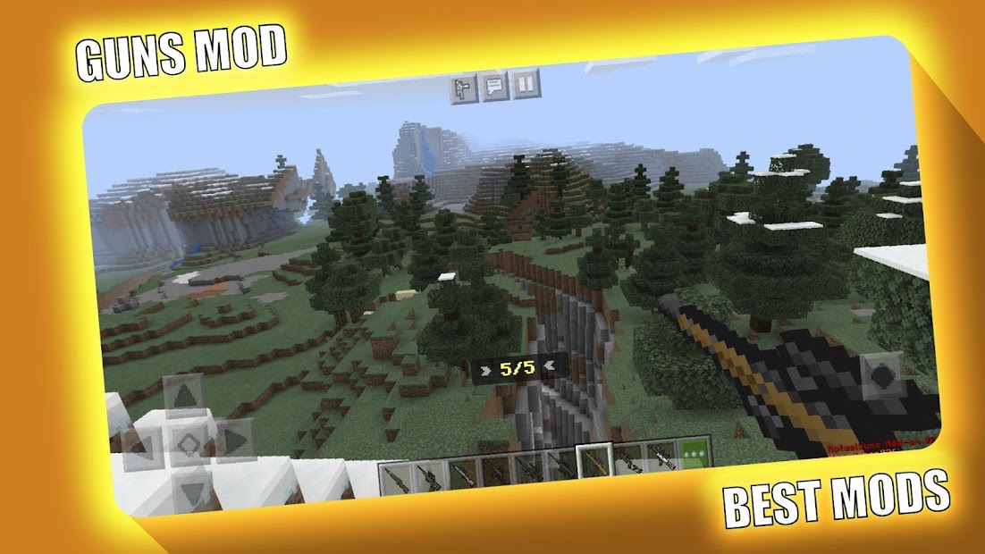 Capture 16 Guns Mod for Minecraft PE - MCPE android