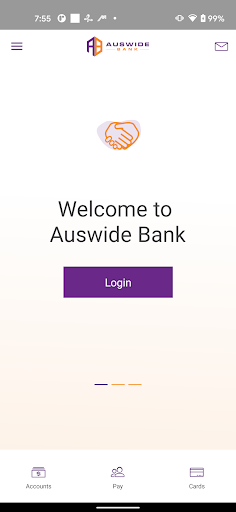 Android application Auswide Bank screenshort
