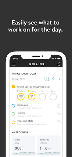 Iron Alpha Gym Screen 2
