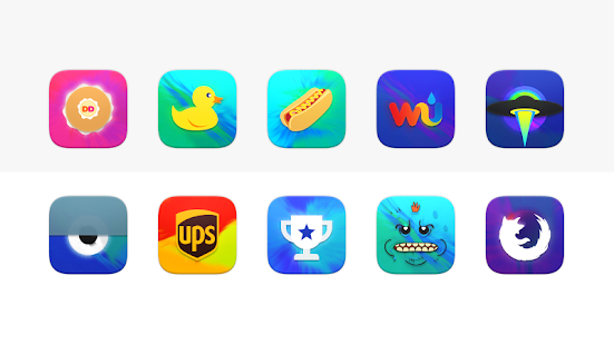 Vala e nxehtësisë - Paketë e ikonave të nxehta të ngjyrosjes Pamja e ekranit