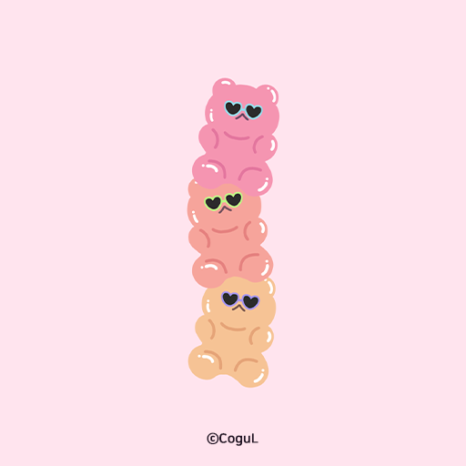 카카오톡 테마 - 썬구리 곰젤리_핫 썸머 logo