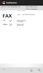 screenshot of FaxReceive - receive fax phone