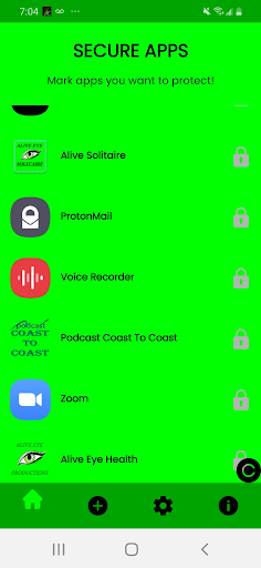 ALIVE PASSWORD Screen 2