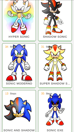 How to draw sonik characters - Screenshot 2