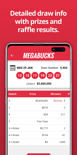 Oregon Lottery Results Screen 2