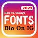 Cara Mengubah Font Bio IG - Androidアプリ
