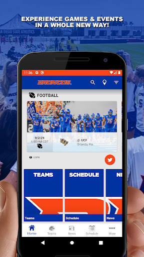 Android application Boise State Broncos Athletics screenshort