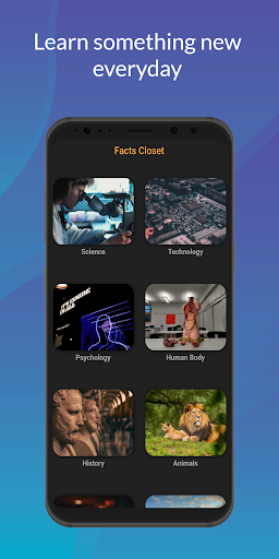 Android application Facts Closet screenshort