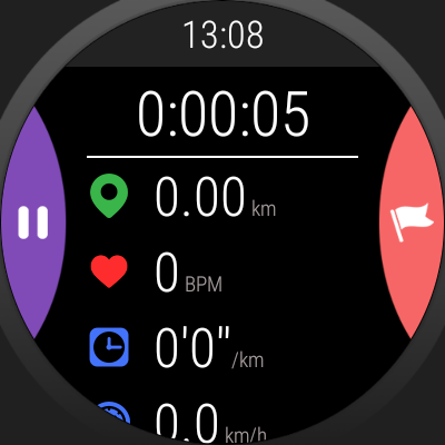 Fitness (Round Screen) Demo Screen 3