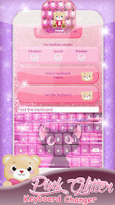 Captura 2 Temas de teclado de color rosa android