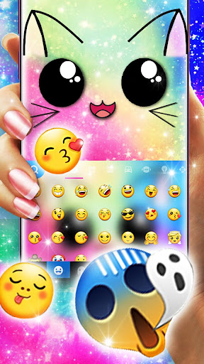 Galaxy Cuteness Kitty Keyboard Screen 2