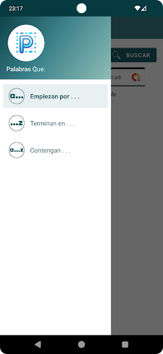 Android application Palabras Que Empiezan screenshort