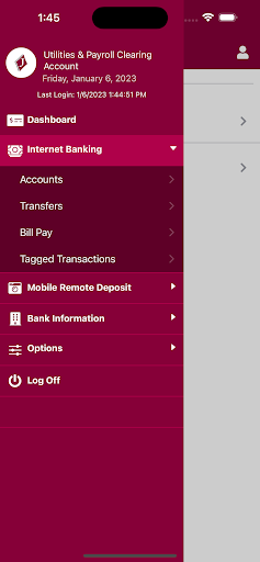 FNBJ Mobile Banking Screen 3