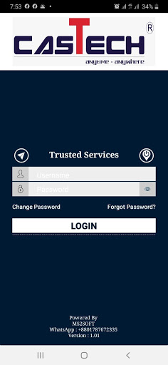 Android application CasTech screenshort