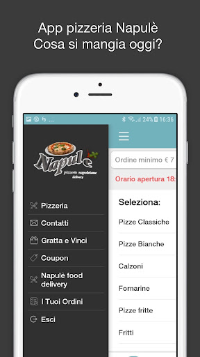 Android application Pizzeria Napulè screenshort