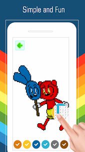 Clone Riggy Pixel Art Coloring