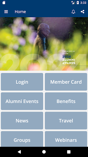 Android application Washburn Alumni screenshort