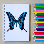 Cover Image of Download How to Draw a Beautiful Butterfly Step by Step 1.1 APK